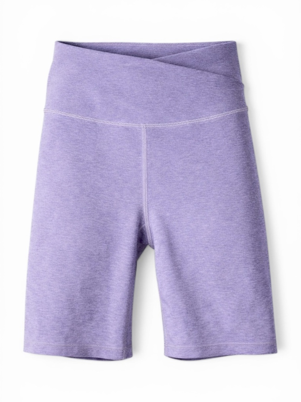 BEYOND YOGA Spacedye Biker Shorts Purple High Waisted Athleisure Sz S